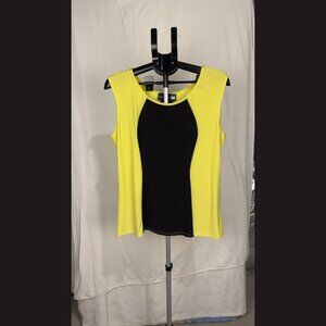 Antthony Women's Yellow Tank Top Size PXL – Vibrant Sleeveless Blouse